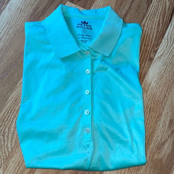 Peter Millar Tops - NWOT Peter Millar Golf Polo. Size Large.  Mercerized Cotton.